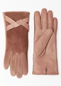 Кожаные перчатки с декором (15 (7.5))