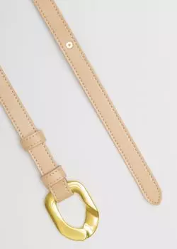 Кожаный ремешок с дизайнерской пряжкой (100)