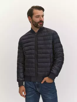 Куртка-бомбер с подвязами и утеплителем из синтепуха XL(54)