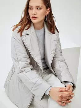 Куртка с поясом утепленная XL(50)