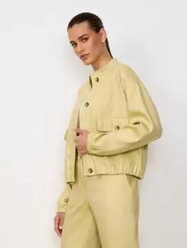 Легкая куртка со льном S(44)