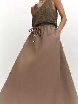 Легкая юбка из хлопковой ткани M(46)