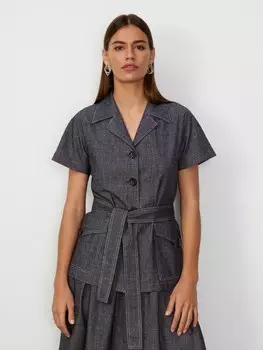 Легкий блейзер с поясом XS(42)