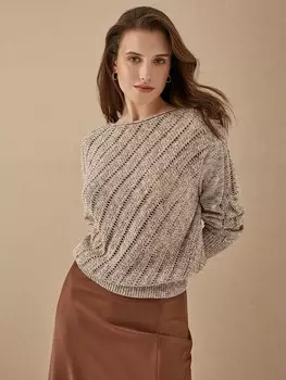 Легкий джемпер ажурной вязки XS(42)