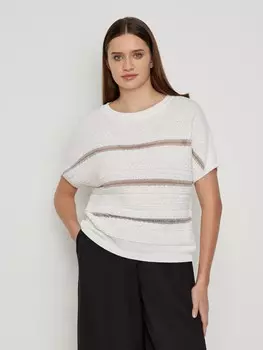 Легкий джемпер фактурной вязки L(48)