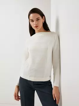 Легкий джемпер из фактурного трикотажа XS(42)