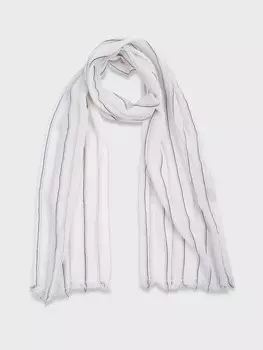 Легкий шарф из хлопка и льна (65*180)