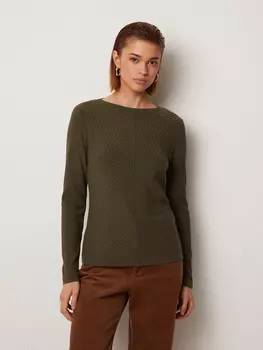 Лонгслив из фактурного трикотажа XS(42)