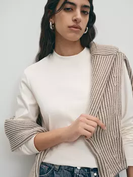 Лонгслив из хлопка L(48)