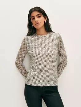 Лонгслив из сетки XS(42)