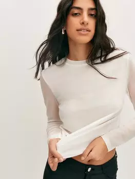 Лонгслив из сетки XS(42)