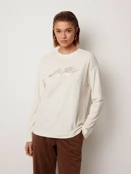 Лонгслив с авторской вышивкой XS(42)