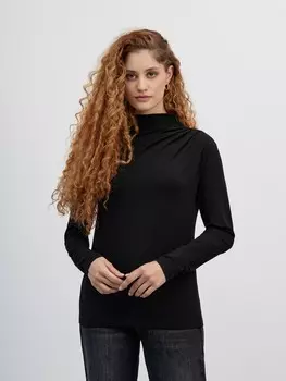 Лонгслив с драпировкой на плече (44)