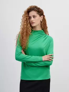 Лонгслив с драпировкой на плече XS(42)