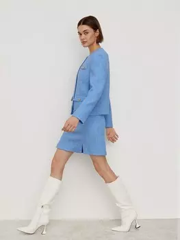 Мини-юбка с разрезами S(44)