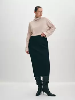 Однотонный джемпер с мягкой стойкой 4XL(56)