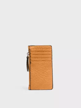 Оранжевый кошелек-кредитница (13*7)