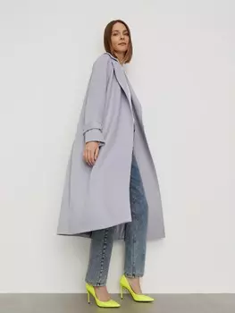 Пальто прямое шерстяное S(44)