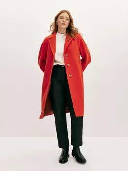 Пальто шерстяное однобортное M(46)