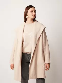 Пальто шерстяное с капюшоном M(46)