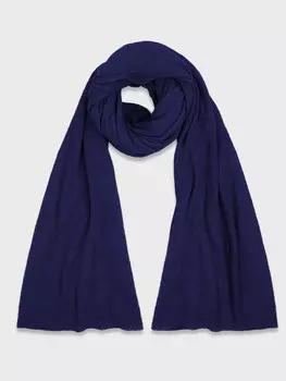 Палантин из шерсти фиолетового оттенка (222*73)