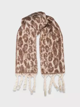 Палантин с принтом и кисточками (40*180)