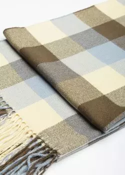 Шарф с узором в клетку (70*180)