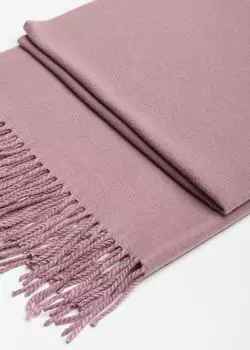 Двусторонний шарф с бахромой (60*175)