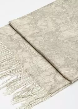 Шарф с мраморным узором (70*180)