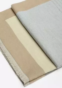 Многоцветный шарф с короткой бахромой (70*180)