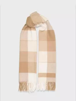 Палантин с бахромой в клетку (70*180cm)