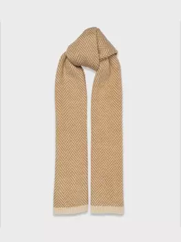 Палантин с принтом "французская елочка" (50*195cm)