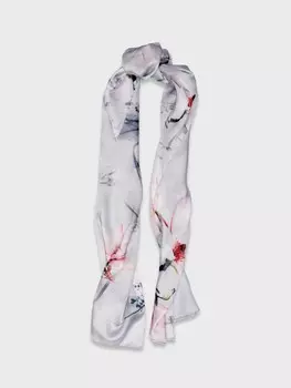 Палантин с флористическим принтом (85*185)