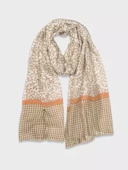 Палантин с флористическим принтом (70*180)