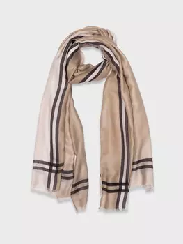 Палантин с контрастными полосами (85*185)