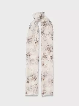 Палантин с флористическим принтом (70*180)