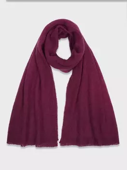 Палантин из мохера оттенка фуксия (166*70)