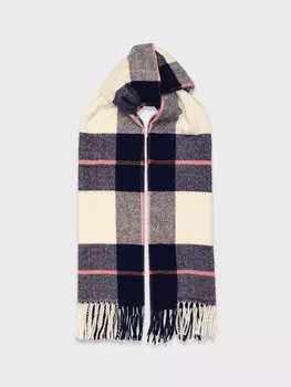 Палантин с плетением-узором "французская елочка" (68*185cm)