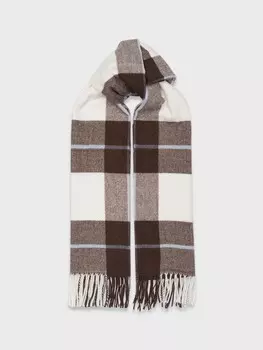 Палантин с плетением-узором "французская елочка" (68*185cm)