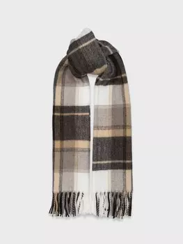 Палантин с принтом "клетка тартан" (60*186+10cm)