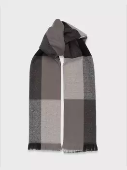 Палантин в крупную клетку (70*180cm)