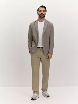 Пиджак с меланжевым принтом пье-де-пуль S(48)