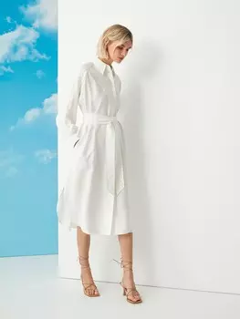 Платье белое из модала S(44)