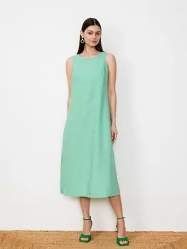 Платье изо льна без рукавов S(44)