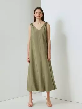 Платье миди без рукавов S(44)