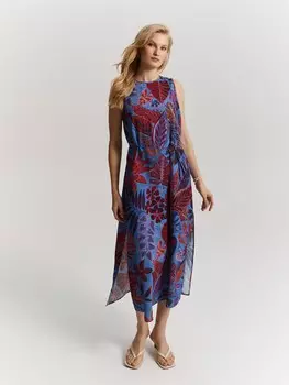 Платье-миди без рукавов XS(42)