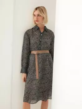 Платье-миди из шифона S(44)