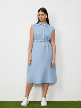 Платье-миди изо льна L(48)