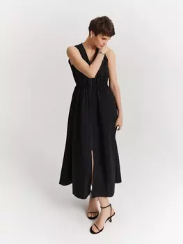 Платье-миди на молнии XS(42)