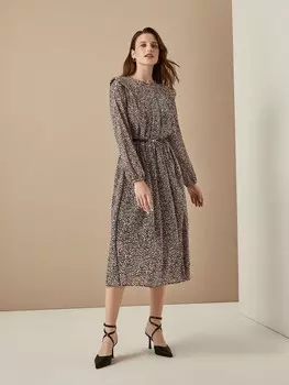 Платье-миди с абстрактным принтом (50)